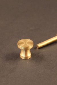 Paul McCobb jewelry box draw pull knob in brass photo