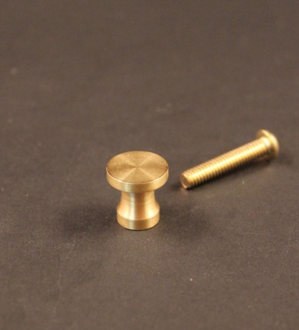 Paul McCobb jewelry box draw pull knob in brass photo